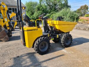 2019 Terex TA1, 1 ton high tip dumper, Immobiliser, Orange & Red beacons-image
