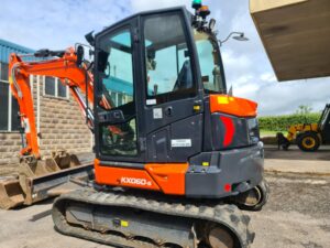 SOLD - 2023 Kubota KX060-5 Excavator. Hydraulic Quick hitch, Picks up JCB 3CX Buckets, 3 x Buckets, 2 x Aux services, High & low flow, A/C, Orange & Green beacons, Only 1570 Hours. - SOLD-image