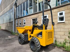 SOLD - 2022 Thwaites 1 Ton high tip dumper, Orange & Green beacons, Only 587 Hours. - SOLD-image