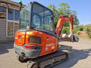 2019 Kubota KX027-4, Manual Quick hitch, 3 x Buckets, Piped for attachments, Orange & Green beacons, 3300 Hours-image