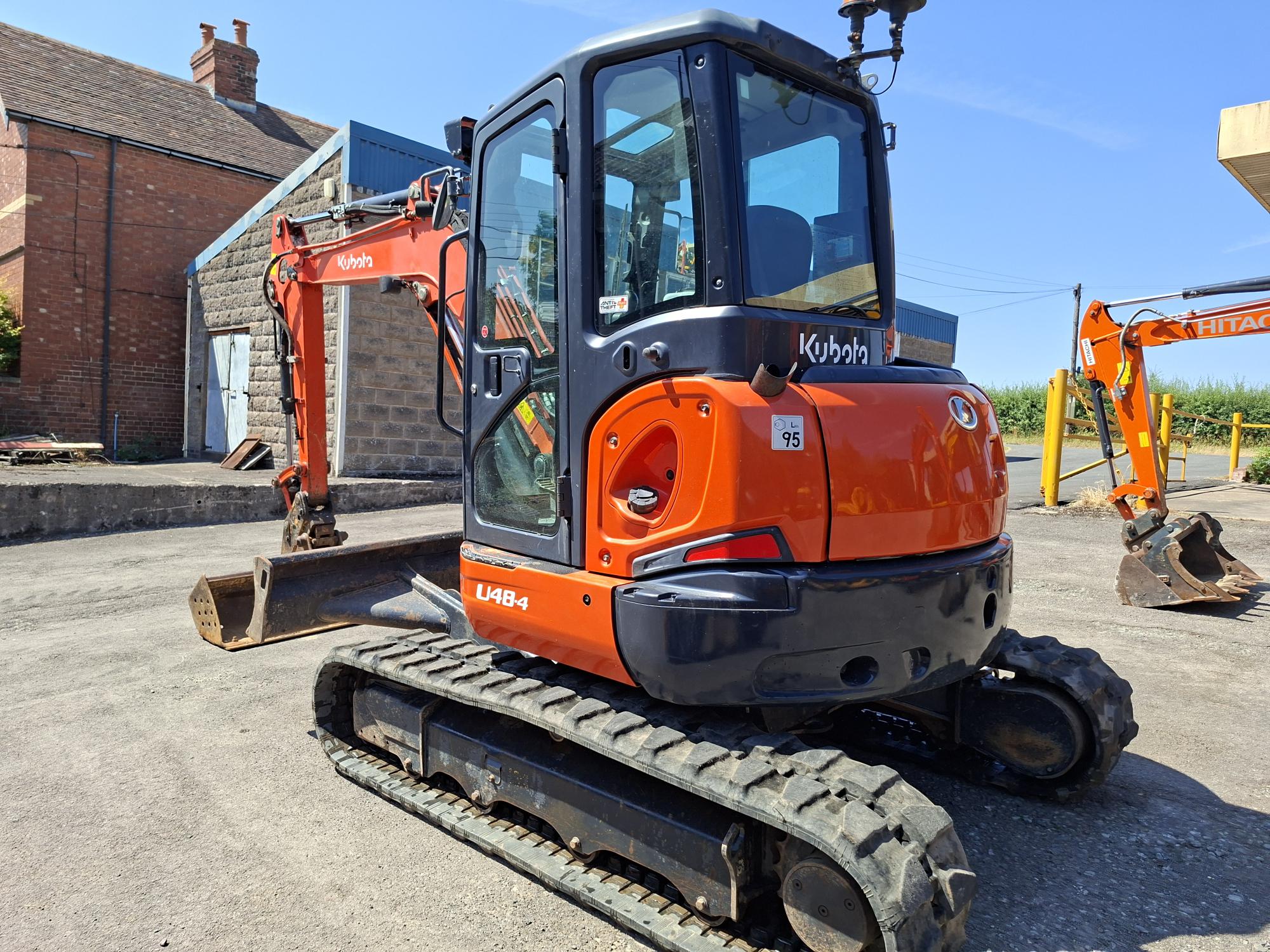 2018 Kubota U48-4, Hydraulic Quick hitch to suit JCB 3CX buckets, Piped for attachments, Good rubber tracks, Orange & Green beacons, Only 3317 Hours-image