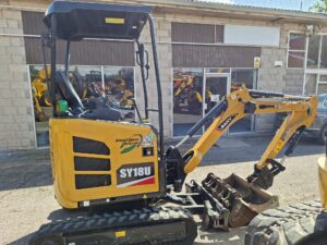 2025 Sany SY18U, Manual Quick hitch, 4x Buckets, Expanding undercarriage, Blade extensions, Only 395 hours-image