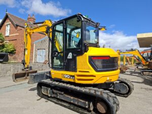 2023 JCB 90Z-2, Hydraulic Quick hitch, Piped for attachments, A/C, Radio, Orange & Green beacons, C/V's, Only 1291 Hours.-image